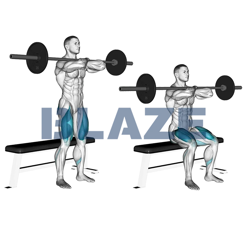 Przysiad przedni z hantlą z przodu