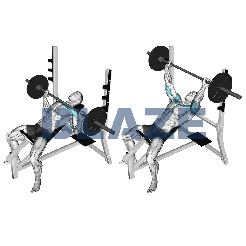 Wyciskanie sztangi na ławce skośnej