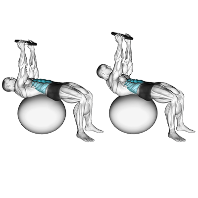 Medizinball Crunches mit Gewicht 