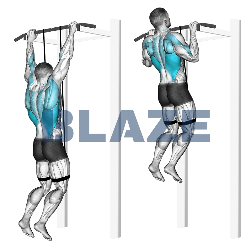 Pull-up frontal con banda (asistido)