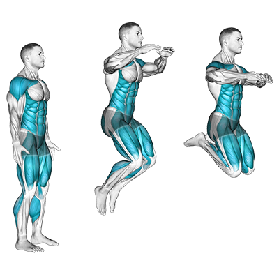 Polyométrie Coups de Talon à Deux Jambes