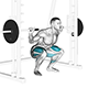 Squat sur machine Smith