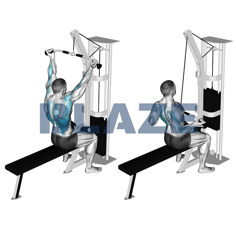 Lat pull down con presa inversa