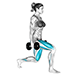 Affondo o split squat con manubri